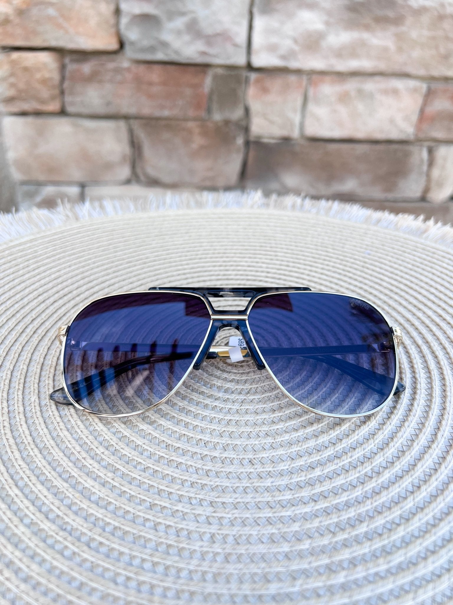 [Freyrs] Logan Aviator Sunglasses in Light Gold/Gray - The Pink Pineapple 850
