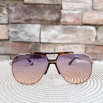 [Freyrs] Logan Aviator Sunglasses in Tortoise with Sunrise Lenses - The Pink Pineapple 850