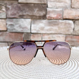 [Freyrs] Logan Aviator Sunglasses in Tortoise with Sunrise Lenses - The Pink Pineapple 850