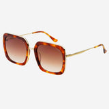 [Freyrs] Lulu Acetate Square Sunglasses in Tortoise Brown - The Pink Pineapple 850