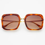 [Freyrs] Lulu Acetate Square Sunglasses in Tortoise Brown - The Pink Pineapple 850