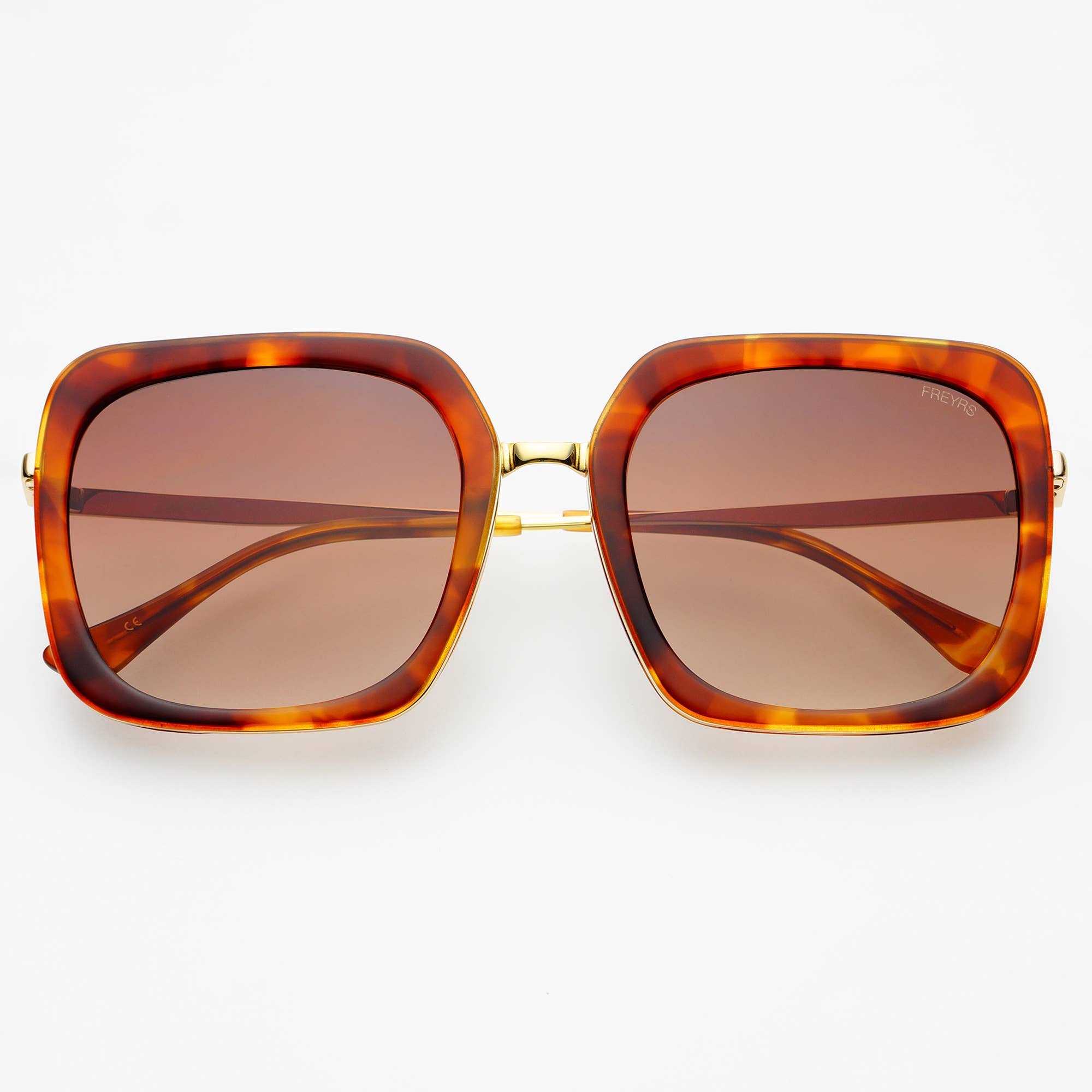[Freyrs] Lulu Acetate Square Sunglasses in Tortoise Brown - The Pink Pineapple 850
