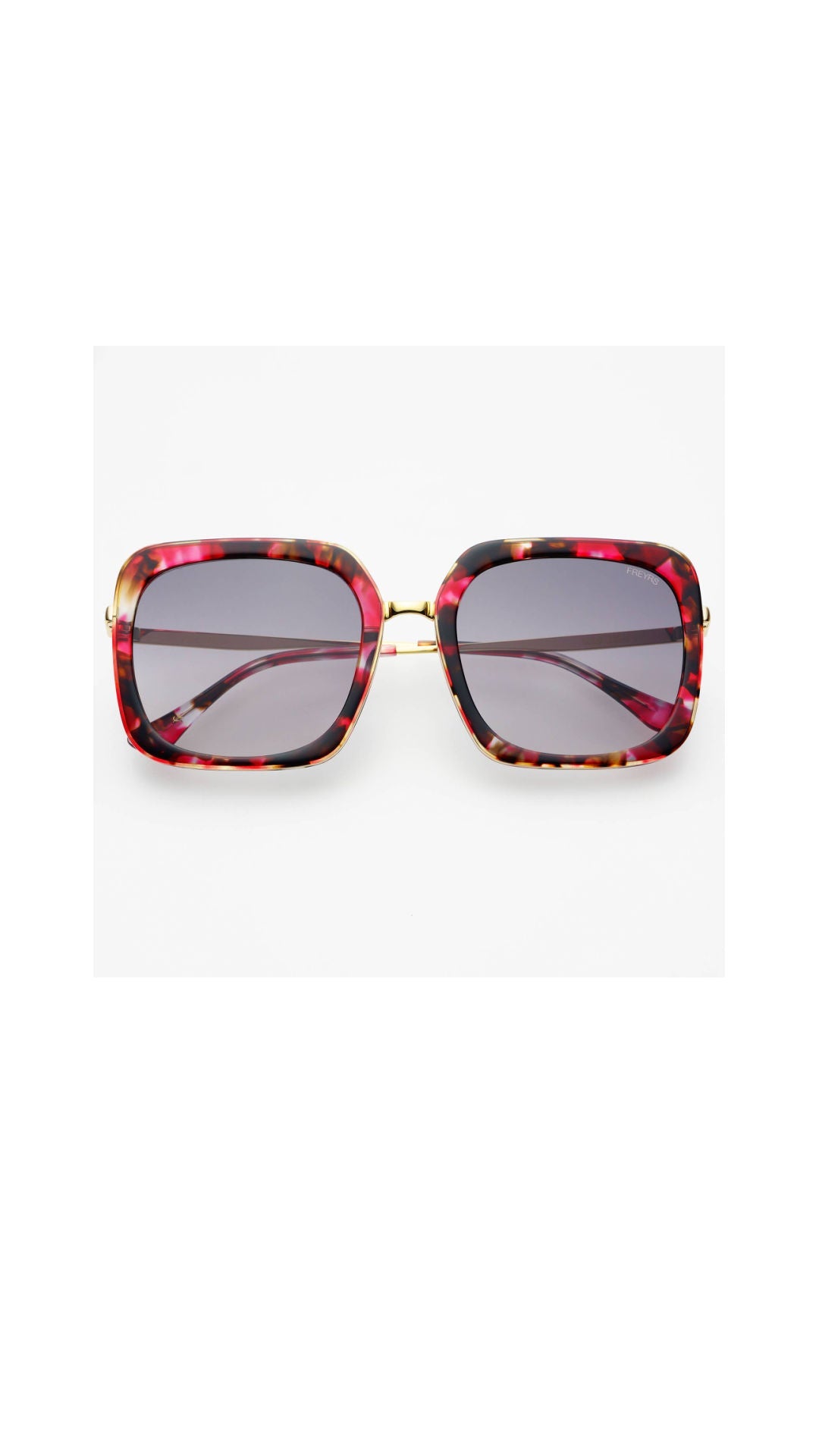[Freyrs] Lulu Acetate Womens Square Sunglasses - The Pink Pineapple 850