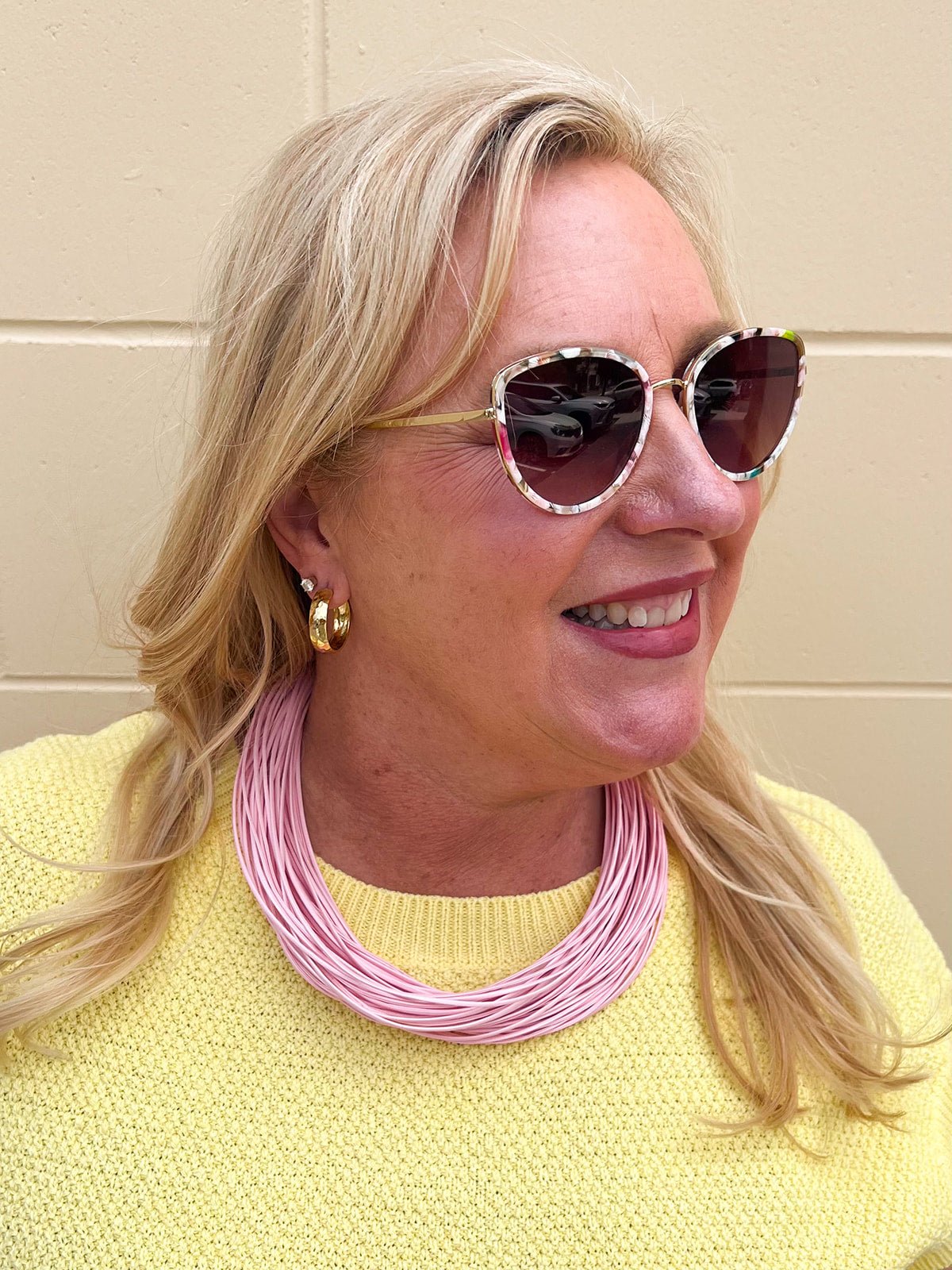 [Freyrs] Luna Acetate Womens Cat Eye Sunglasses - The Pink Pineapple 850