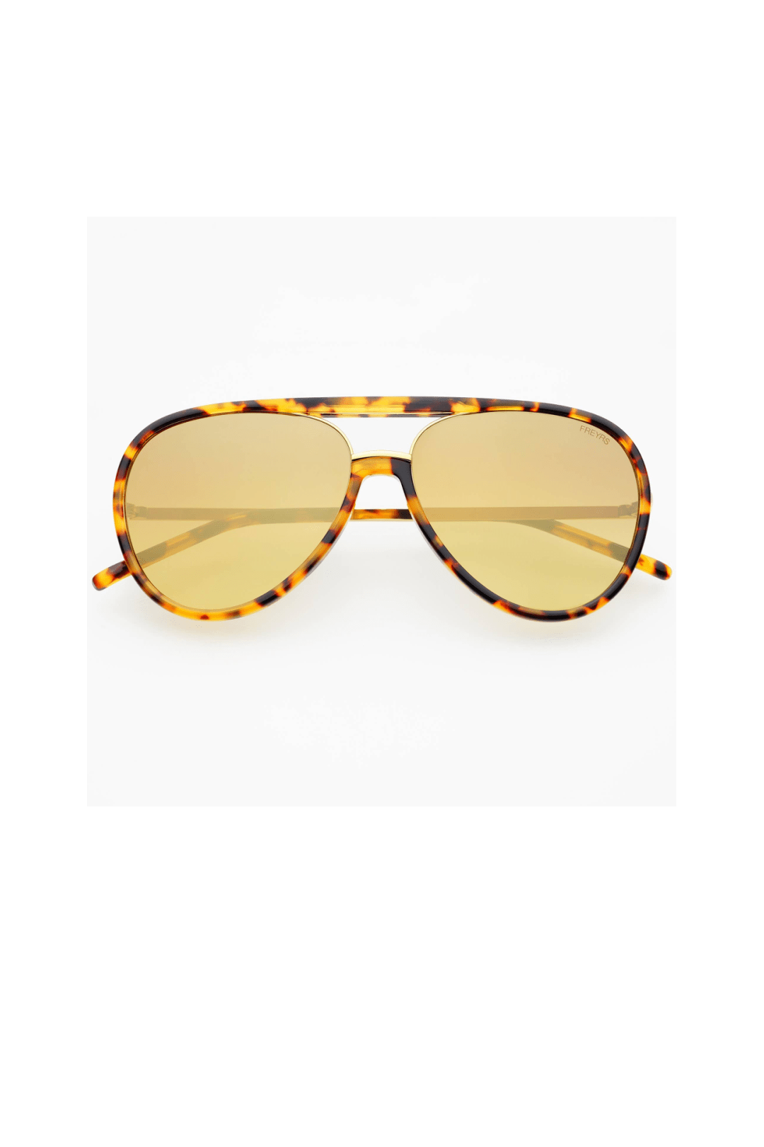 [Freyrs] Shay Aviator Sunglasses in Tortoise with Gold Mirror Lenses - The Pink Pineapple 850