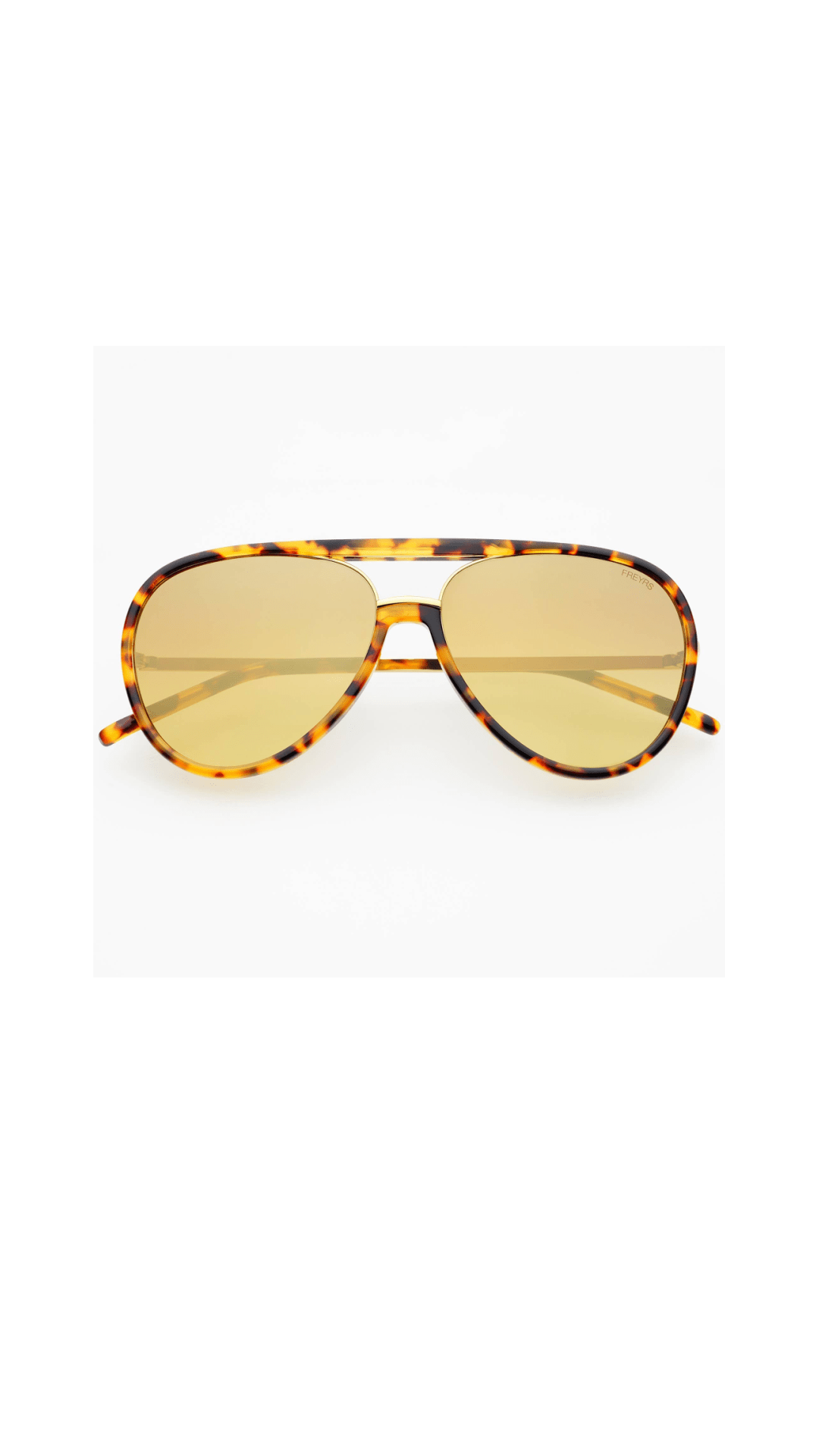 [Freyrs] Shay Aviator Sunglasses in Tortoise with Gold Mirror Lenses - The Pink Pineapple 850
