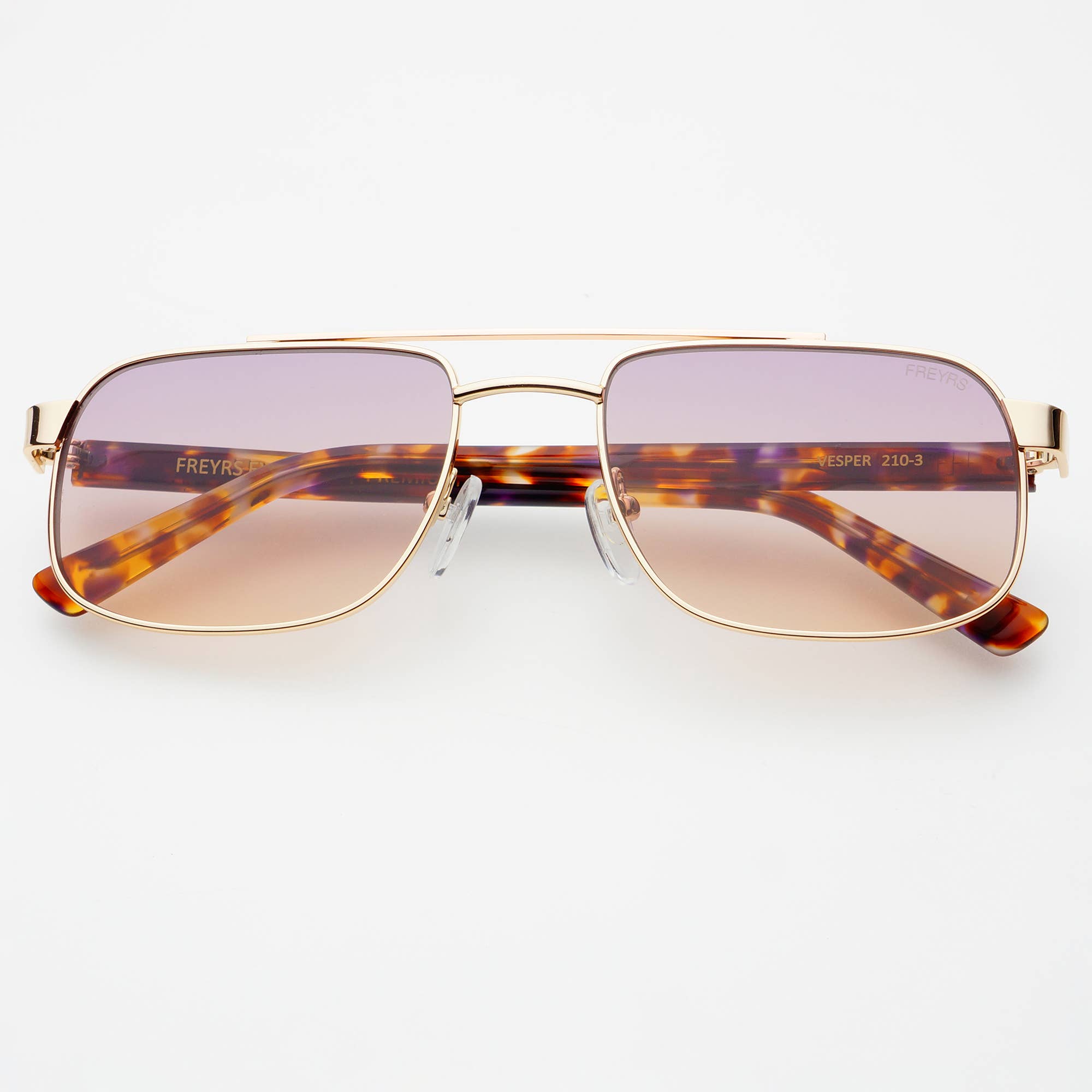 [Freyrs] Vesper Aviator Sunglasses in Gold/Sunset - The Pink Pineapple 850
