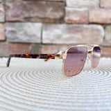 [Freyrs] Vesper Aviator Sunglasses in Gold/Sunset - The Pink Pineapple 850