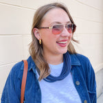 [Freyrs] Vesper Aviator Sunglasses in Gold/Sunset - The Pink Pineapple 850