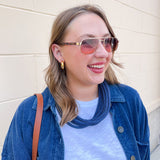 [Freyrs] Vesper Aviator Sunglasses in Gold/Sunset - The Pink Pineapple 850