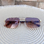 [Freyrs] Vesper Aviator Sunglasses in Gold/Sunset - The Pink Pineapple 850