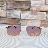 [Freyrs] Vesper Aviator Sunglasses in Gold/Sunset - The Pink Pineapple 850