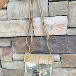 FSU Fringe Crossbody Purse in Gold - The Pink Pineapple 850