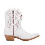 FSU Shorty Ivory Leather Gameday Boots - The Pink Pineapple 850