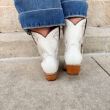 FSU Shorty Ivory Leather Gameday Boots - The Pink Pineapple 850