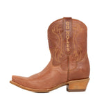 FSU Shorty Tan Leather Gameday Boots - The Pink Pineapple 850