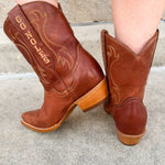 FSU Shorty Tan Leather Gameday Boots - The Pink Pineapple 850