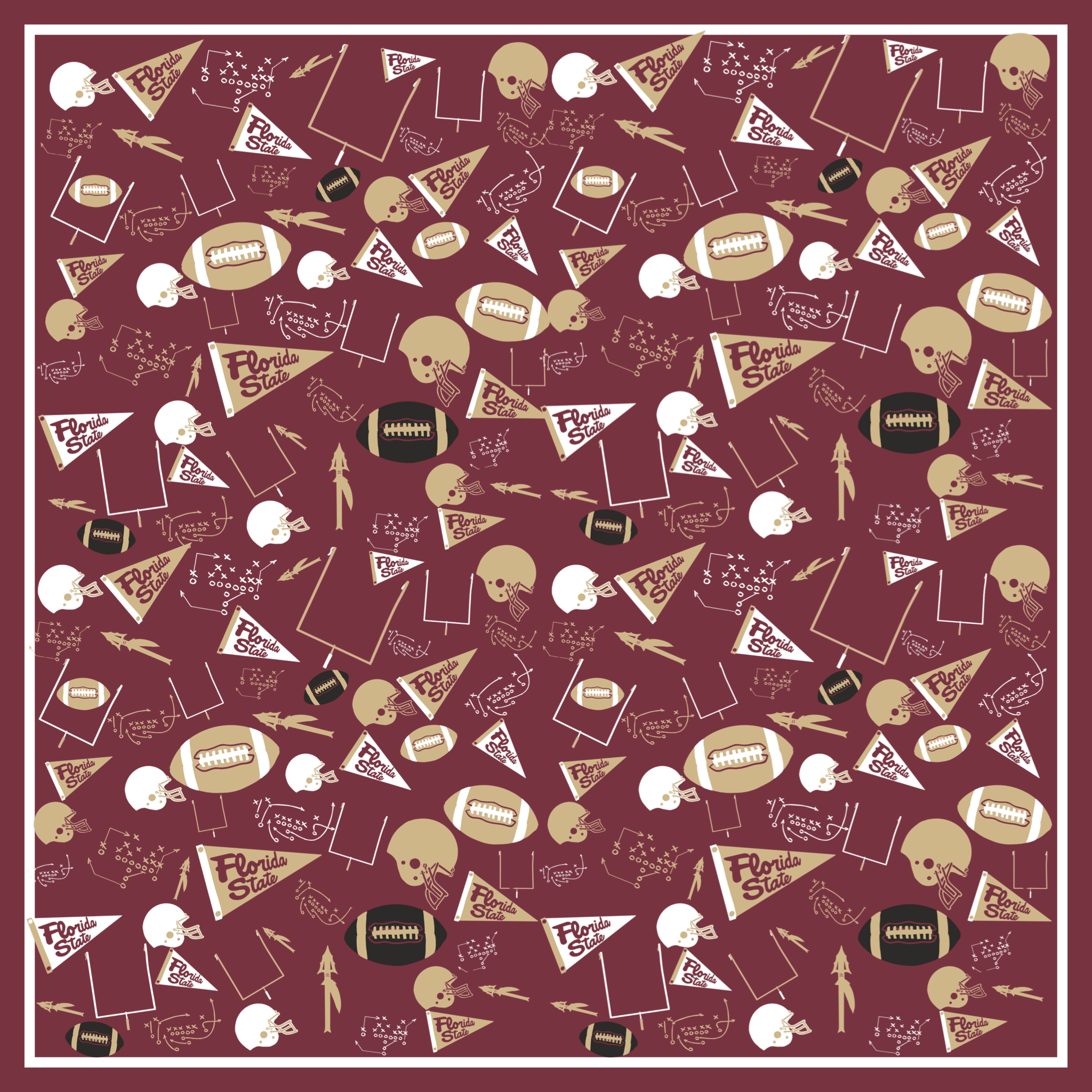 FSU Spear It Scarf - The Pink Pineapple 850