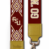 FSU Spirit Ikat Designer Purse Strap - The Pink Pineapple 850