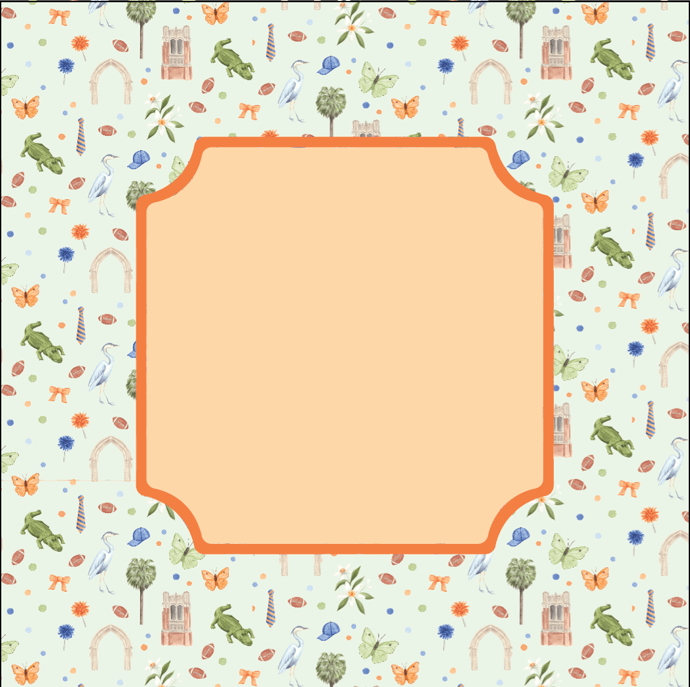 Gainesville Florida UF Gator Gameday Mahjong Mat - PREORDER - The Pink Pineapple 850