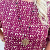 Game Day Glory Beaded Helmet Necklace - The Pink Pineapple 850