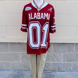 [Gameday Social] Alabama Sideline Sweater Top - The Pink Pineapple 850