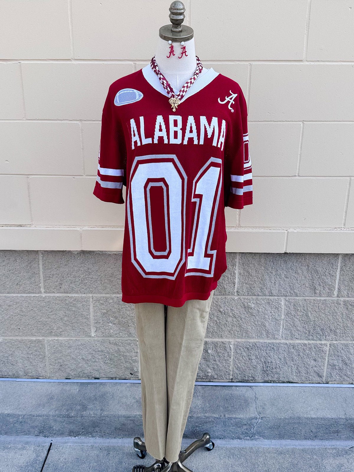 [Gameday Social] Alabama Sideline Sweater Top - The Pink Pineapple 850