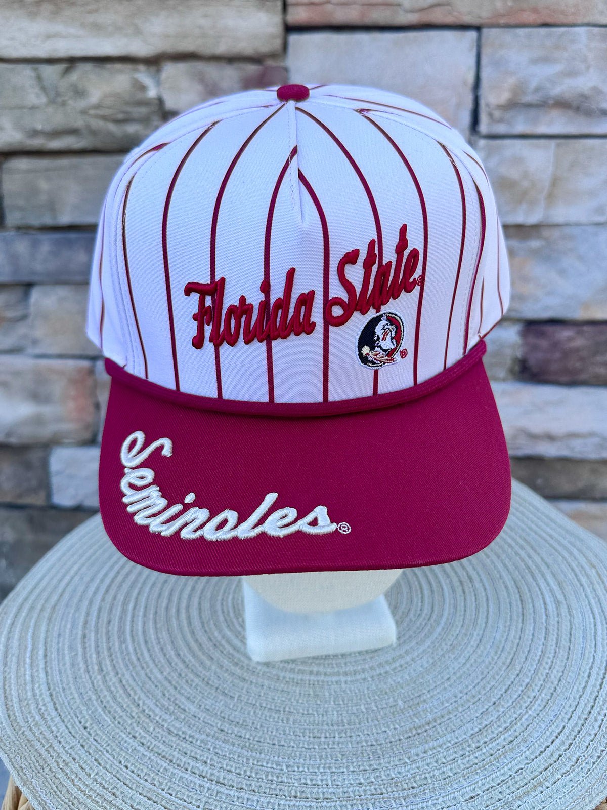 [Gameday Social] FSU Pinstripe Hat - The Pink Pineapple 850