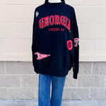 [Gameday Social] Georgia Patchwork Crewneck - The Pink Pineapple 850