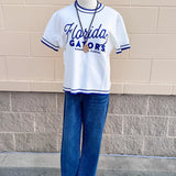 [Gameday Social] Legacy Script Florida Sweater Top - The Pink Pineapple 850