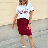 [Gameday Social] Legacy Script FSU Sweater Top - The Pink Pineapple 850