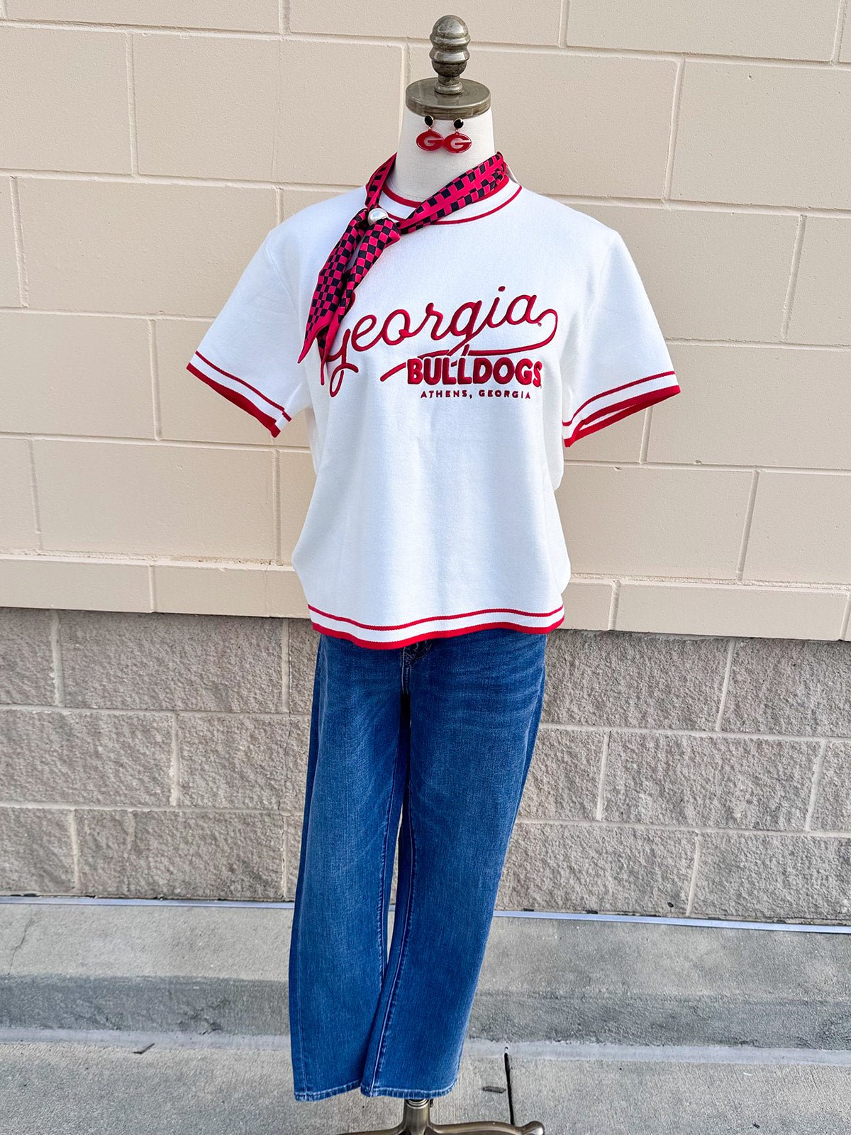 [Gameday Social] Legacy Script Georgia Sweater Top - The Pink Pineapple 850