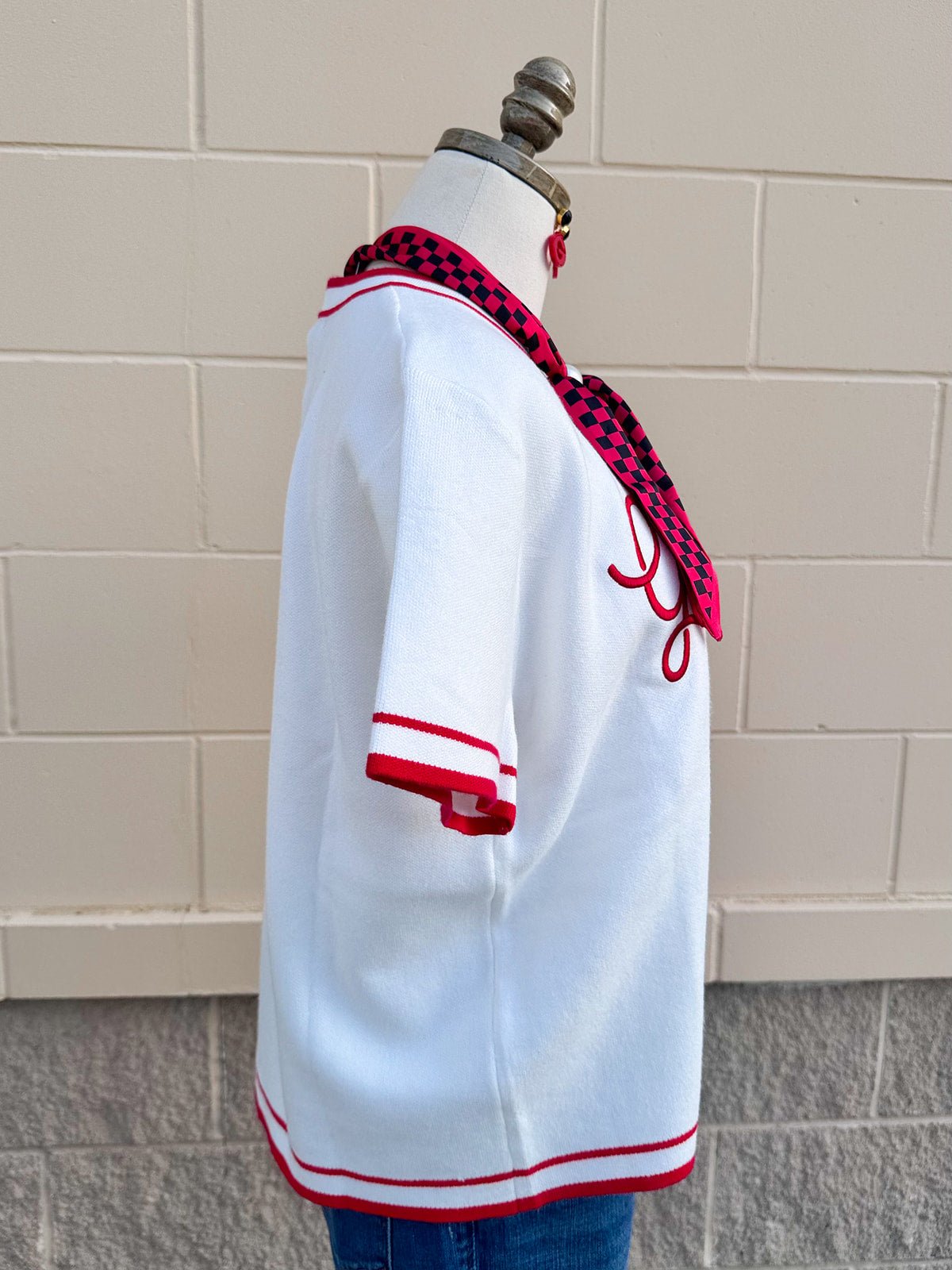 [Gameday Social] Legacy Script Georgia Sweater Top - The Pink Pineapple 850