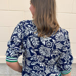 Garden Club Contrast Trim Top - The Pink Pineapple 850