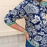 Garden Club Contrast Trim Top - The Pink Pineapple 850