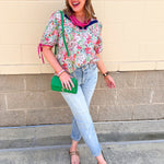 Garden Party Charm Top - The Pink Pineapple 850