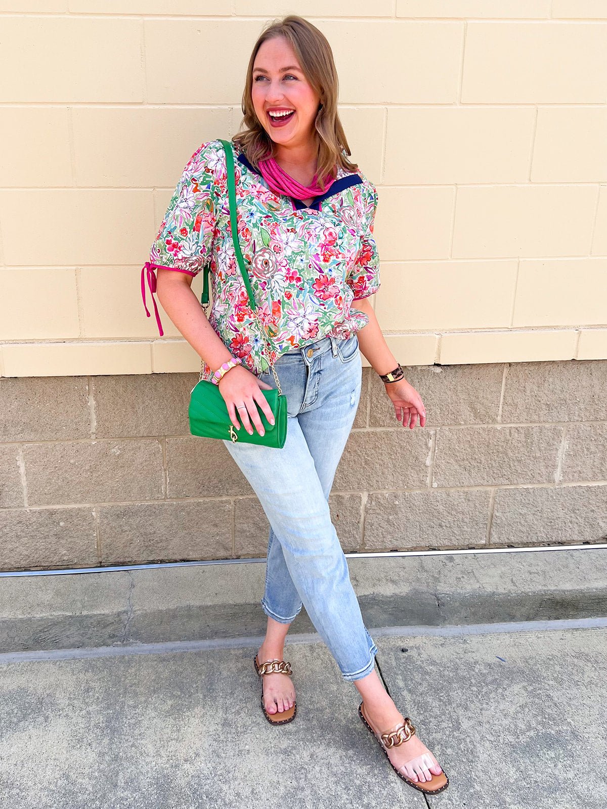 Garden Party Charm Top - The Pink Pineapple 850