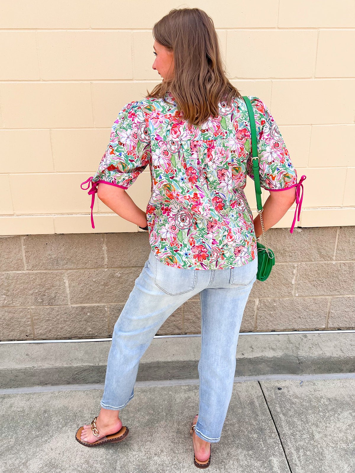 Garden Party Charm Top - The Pink Pineapple 850