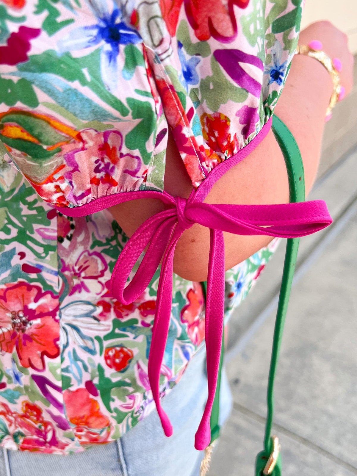 Garden Party Charm Top - The Pink Pineapple 850