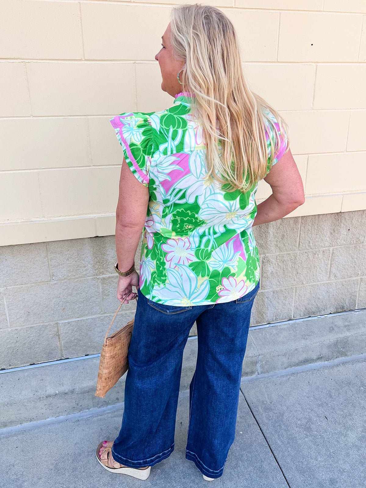 Garden Party Grace Floral Blouse - The Pink Pineapple 850