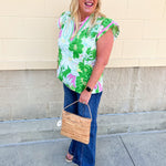 Garden Party Grace Floral Blouse - The Pink Pineapple 850