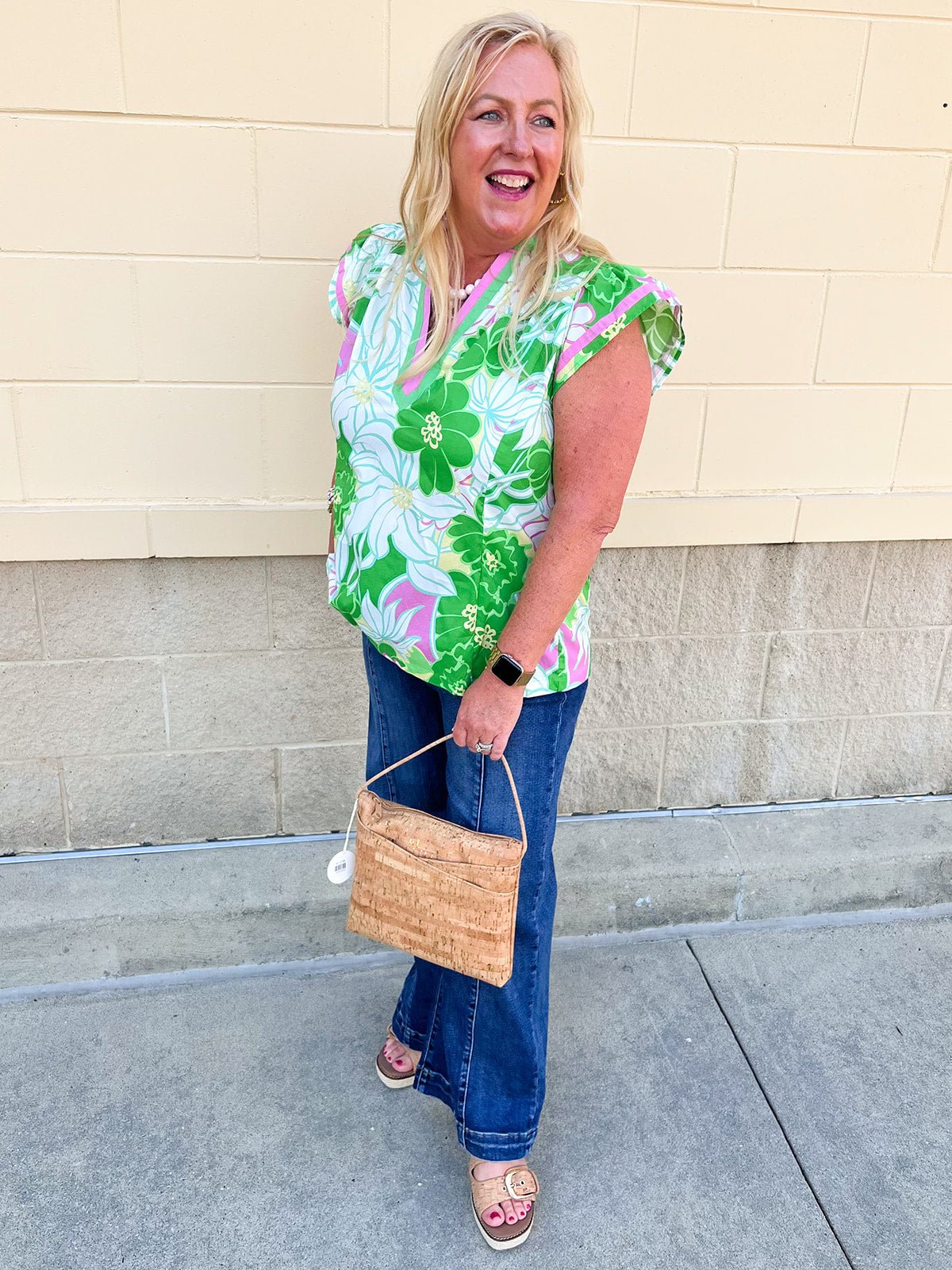 Garden Party Grace Floral Blouse - The Pink Pineapple 850