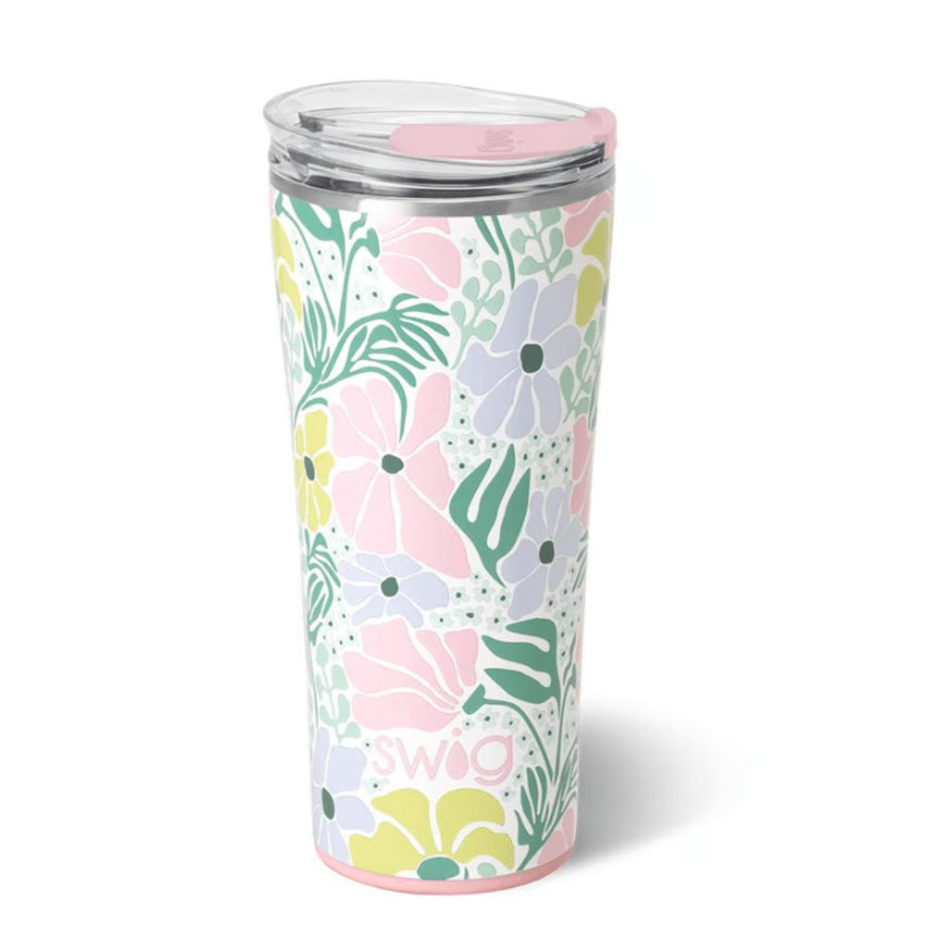 Garden Party Tumbler 22oz - The Pink Pineapple 850