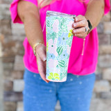 Garden Party Tumbler 32oz - The Pink Pineapple 850