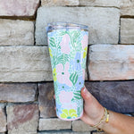 Garden Party Tumbler 32oz - The Pink Pineapple 850