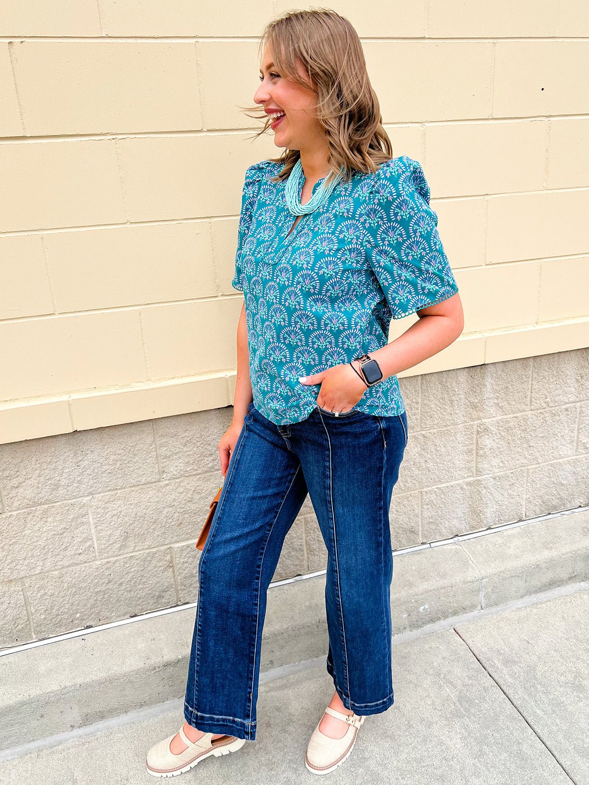 Garden Soirée Blouse - The Pink Pineapple 850