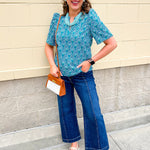 Garden Soirée Blouse - The Pink Pineapple 850