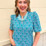 Garden Soirée Blouse - The Pink Pineapple 850