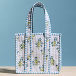Garden Stroll Floral Quilted Tote - The Pink Pineapple 850