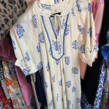 Garden Whimsy Embroidered Gauze Dress - The Pink Pineapple 850